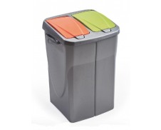 Odpadkový koš DUOBIN 46 L oranžová a zelená AKCE