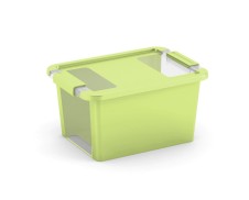Plastový úložný box Bi Box s víkem S zelená
